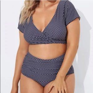 Meet Curve Blue Polka Dot Bikini